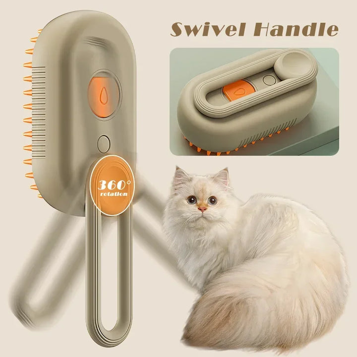 Electric Massage Comb with Spray for Pets – Anti-Frizz & Easy Bathing